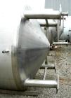USED:Stainless Fabrication Inc double motion mix tank, 4000 gallon, 316L stainless steel, vertical. 7' diameter x 13' straight side. Dished top, coned bottom, stainless steel agitator bridge with a d...