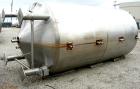 USED:Stainless Fabrication Inc double motion mix tank, 4000 gallon, 316L stainless steel, vertical. 7' diameter x 13' straight side. Dished top, coned bottom, stainless steel agitator bridge with a d...