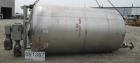 USED:Stainless Fabrication Inc double motion mix tank, 4000 gallon, 316L stainless steel, vertical. 7' diameter x 13' straig...