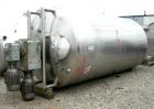 USED:Stainless Fabrication Inc double motion mix tank, 4000 gallon, 316L stainless steel, vertical. 7' diameter x 13' straight side. Dished top, coned bottom, stainless steel agitator bridge with a d...