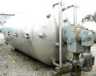 USED:Stainless Fabrication Inc double motion mix tank, 4000 gallon, 316L stainless steel, vertical. 7' diameter x 13' straight side. Dished top, coned bottom, stainless steel agitator bridge with a d...