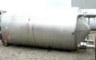 USED:Stainless Fabrication Inc double motion mix tank, 4000 gallon, 316L stainless steel, vertical. 7' diameter x 13' straight side. Dished top, coned bottom, stainless steel agitator bridge with a d...