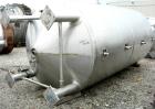 USED:Stainless Fabrication Inc double motion mix tank, 4000 gallon, 316L stainless steel, vertical. 7' diameter x 13' straight side. Dished top, coned bottom, stainless steel agitator bridge with a d...