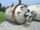USED: 3000 Gallon stainless steel jacketed mix tank/reactor. 90