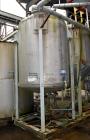 Used TPI Industrial Tank, Approximate 1500 Gallon, Stainless Steel, Vertical. Approximate 72