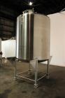 Used T&C Stainless Tank, 1,000 Gallon, 316L Stainless Steel, Vertical. Approximately 65
