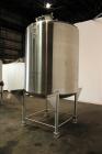 Used- T&C Stainless Tank, 1,000 Gallon, 316L Stainless Steel, Vertical. Approximately 65