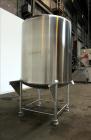 Used T&C Stainless Tank, 1,000 Gallon, 316L Stainless Steel, Vertical. Approximately 65