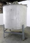 Used Toronto Coppersmithing Tank, 2400 Gallon, 304 Stainless Steel, Vertical. 96’’ Diameter x 72’’ straight side. Flat welded top, coned bottom. Top entering Lightnin agitator, model 119-RELB-32, app...