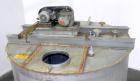Used Toronto Coppersmithing Tank, 2400 Gallon, 304 Stainless Steel, Vertical. 96’’ Diameter x 72’’ straight side. Flat welded top, coned bottom. Top entering Lightnin agitator, model 119-RELB-32, app...