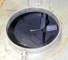 Used Toronto Coppersmithing Tank, 2400 Gallon, 304 Stainless Steel, Vertical. 96’’ Diameter x 72’’ straight side. Flat welded top, coned bottom. Top entering Lightnin agitator, model 119-RELB-32, app...