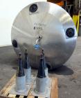 Used Toronto Coppersmithing Tank, 2500 Gallon, 304 Stainless Steel, Vertical. Approximate 84