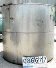USED: Toronto Coppersmithing Company tank, 1900 gallon, 304 stainless steel, vertical. 84