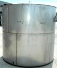 USED: Toronto Coppersmithing Company tank, 1900 gallon, 304 stainless steel, vertical. 84