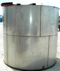 USED: Toronto Coppersmithing Company tank, 1900 gallon, 304 stainless steel, vertical. 84