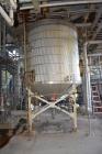 Used Troy Boiler Works API Standard 650 Tank, 3396 Gallon, 316 Stainless Steel, Vertical. Approximate 96” diameter x 96” straight side, coned top and bottom. Internal rated maximum operating temperat...