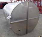 Used- Tank, Approximately 1,100 Gallon, Stainless Steel