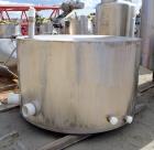 Used- Tank, Approximate 1,000 Gallon, Stainless Steel.