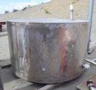 Used- Tank, Approximate 1,000 Gallon, Stainless Steel.