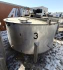 304 Stainless Steel 1,250 Gallon Batch Tank with Dual Turbine Agitator & Interna