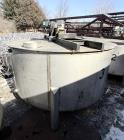 304 Stainless Steel 1,250 Gallon Batch Tank with Dual Turbine Agitator & Interna