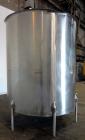 Used Viatec Chem-Tek Tank, 2007 Gallon, Model OVS, 316 Stainless Steel, Vertical. Approximate 80” diameter x 92” straight side. Open top with (2) 1/4 covers, and a bolt on middle section, sloped bott...
