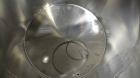Used Viatec Chem-Tek Tank, 2007 Gallon, Model OVS, 316 Stainless Steel, Vertical. Approximate 80” diameter x 92” straight side. Open top with (2) 1/4 covers, and a bolt on middle section, sloped bott...