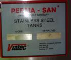 Used Perma-San Tank, 2,000 Gallon, 316 Stainless Steel, Vertical. Approximate 82
