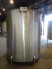 Used Tank, Approximately 2,000 Gallon, 316 Stainless Steel, Vertical. Approximate 80
