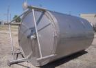Used W.H.E Bio-Systems Inc. Tank, 4000 Gallon, 304 Stainless Steel, Vertical. 92
