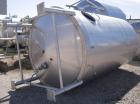 Used W.H.E. Bio-Systems Tank, 4000 Gallon, 304 Stainless Steel, Vertical. 92