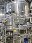 Used Sprinkman Agitated Pressure Tank,  Approximate 3,767 Gallon, Stainless Steel. Internal rated 45/FV psi at -20 to 350 degrees F. 304 stainless steel, vertical, slight dished top and cone bottom. ...
