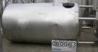 USED: Walker tank, 1000 gallon, 316 stainless steel, vertical. 54