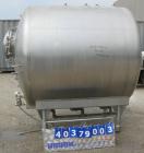 Used Walker Stainless Pressurized Sterilizer Tank, 1000 Gallon, 304 Stainless Steel, Horizontal. Jacketed and insulated. 66