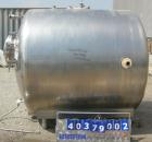 Used Walker Stainless Pressurized Sterilizer Tank, 1000 Gallon, 304 Stainless Steel, Horizontal. Jacketed and insulated. 66