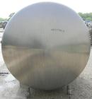 Used Walker Stainless Pressurized Sterilizer Tank, 1000 Gallon, 304 Stainless Steel, Horizontal. Jacketed and insulated. 66
