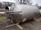Used Walker Holding Tank, 3000 Gallon, 316 Stainless Steel, Vertical.