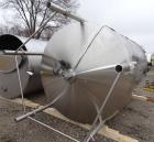 Used Walker Holding Tank, 3000 Gallon, 316 Stainless Steel, Vertical.
