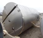 Used Walker Holding Tank, 3000 Gallon, 316 Stainless Steel, Vertical.
