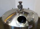 Used Walker Stainless Mix Tank, 1500 Gallon, 304 Stainless Steel, Vertical. Approximate 84