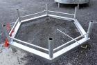 Used Walker Stainless Mix Tank, 1500 Gallon, 304 Stainless Steel, Vertical. Approximate 84