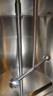 Used- Walker Stainless Mix Tank, 1500 Gallon, 304 Stainless Steel, Vertical. Approximate 84” diameter x 64” straight side. D...