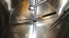 Used Walker Stainless Mix Tank, 1500 Gallon, 304 Stainless Steel, Vertical. Approximate 84” diameter x 64” straight side. Dished top, coned bottom. Internal rated atmospheric at 250 degrees F. Top mo...