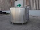 Used Walker Stainless Mix Tank, Model PZ-B, 1,000 Gallon, 304 Stainless Steel,