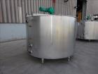 Used Walker Stainless Mix Tank, Model PZ-B, 1,000 Gallon, 304 Stainless Steel,
