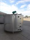 Used Walker Stainless Mix Tank, Model PZ-B, 1,000 Gallon, 304 Stainless Steel,