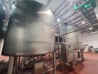 4,000 Gallon 316L Stainless Steel Process Tank – Jacketed, Agitated, CIP Ready