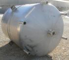Used Walker Stainless Pressure Tank, 1000 Gallon, 316 stainless steel, vertical. 66