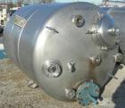Used Walker Stainless Pressure Tank, 1000 Gallon, 316 stainless steel, vertical. 66