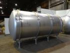 Used Walker Tank, Model SSHHT, 4,500 Gallon, 304 Stainless steel. Horizontal.